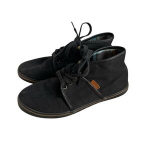 Vans Camryn Slim Canvas Mid Top Lace Up Black Chukka Shoes Women’s Size 7.5 TB4R